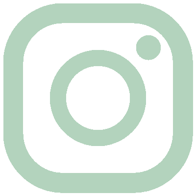 Icono de instagram en color menta